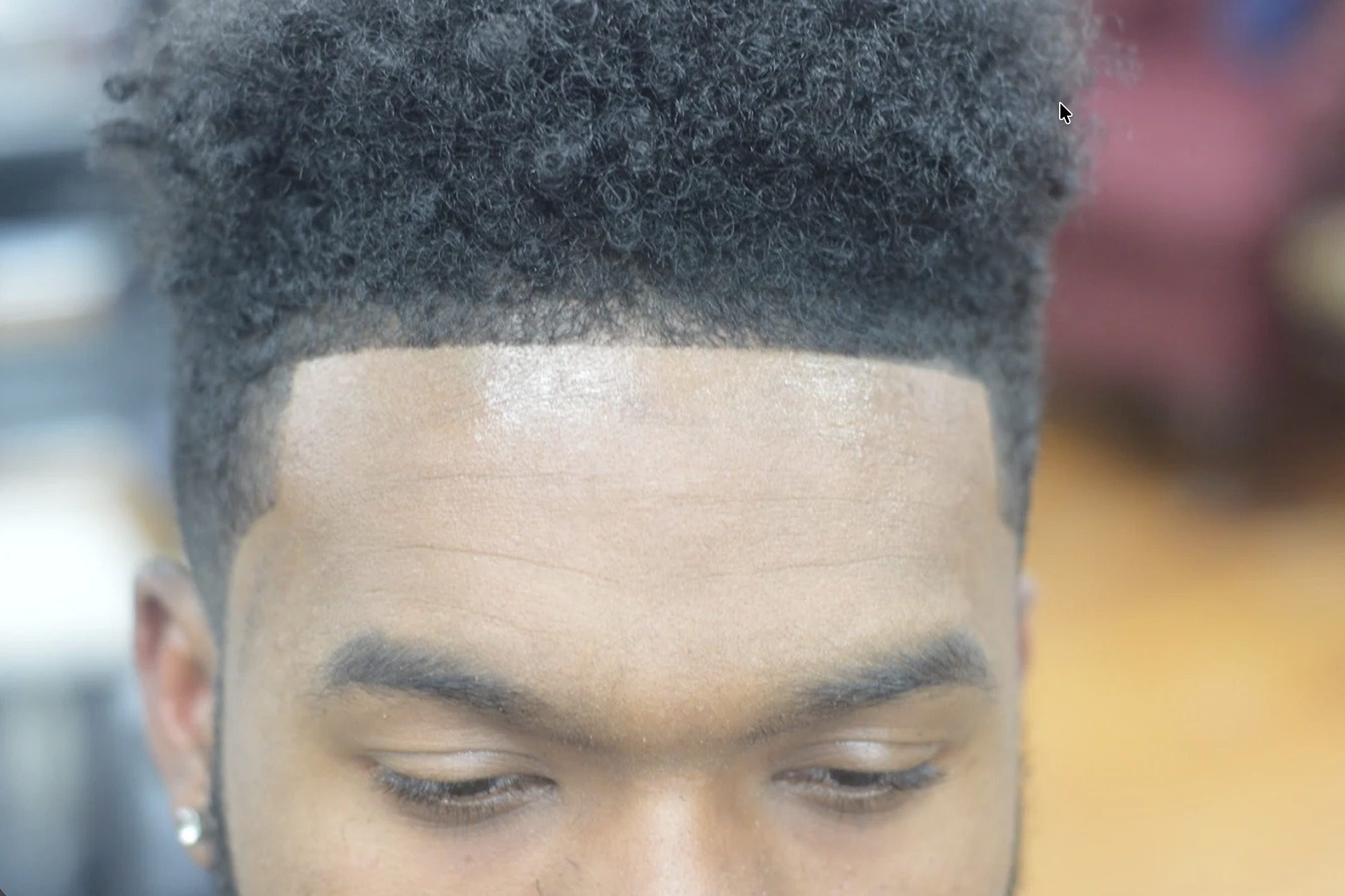 Afro taper lineup top view